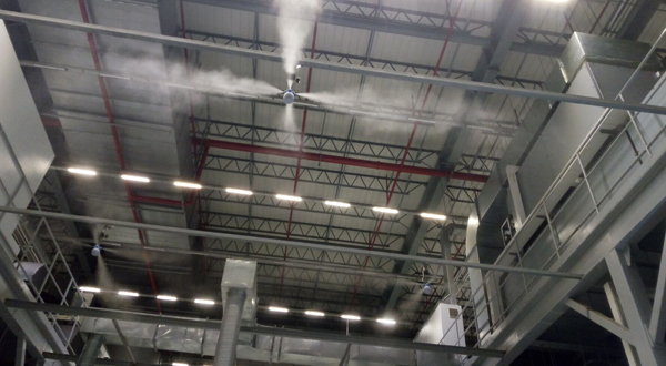 霧王提供的車間加濕設(shè)計方案很合理，操作方便！